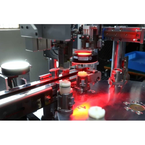 Dual-Station Visual Inspection & Conveyor Sorting for Miniature Air Pumps